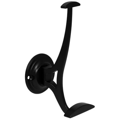 Doppelter Hut- und Mantelhaken - 140 mm - Schwarz – Furnica