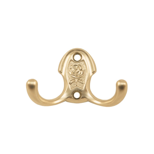 Doppelter Kleiderhaken - 46mm - Messing – Furnica