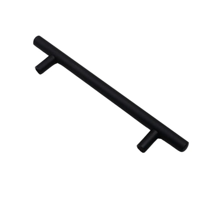 Edelstahl Relinggriff - 128mm (188mm Länge) - Schwarz – Furnica