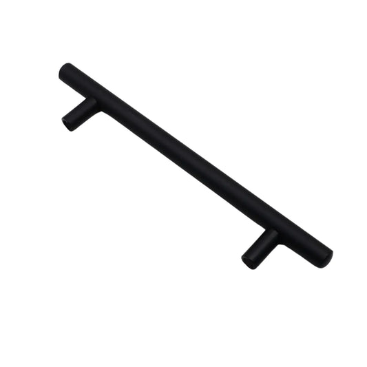 Edelstahl Relinggriff - 128mm (188mm Länge) - Schwarz – Furnica