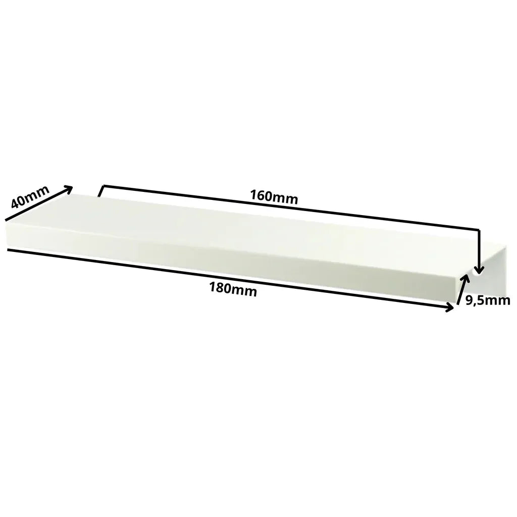 Edge Grip Rundprofil-Griff 160mm (180mm Gesamtlänge) - Weiß – Furnica