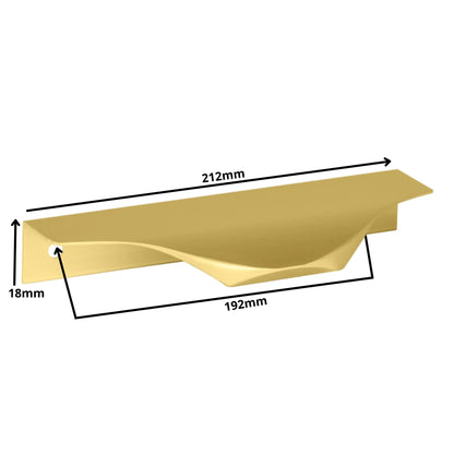 Edge Grip Rundprofil-Griff 192mm (212mm Gesamtlänge) - Gold – Furnica