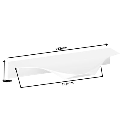 Edge Grip Rundprofil-Griff 192mm (212mm Gesamtlänge) - Weiß – Furnica