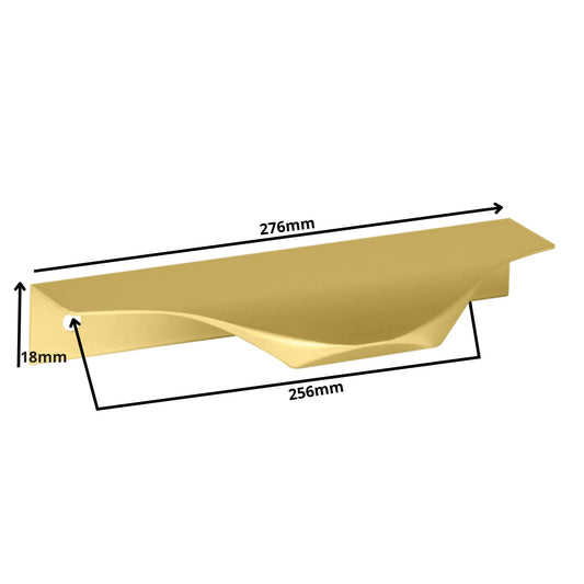 Edge Grip Rundprofil-Griff 256mm (276mm Gesamtlänge) - Gold – Furnica