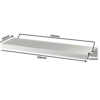 Edge Grip Rundprofil-Griff 416mm (436mm Gesamtlänge) - Aluminium – Furnica