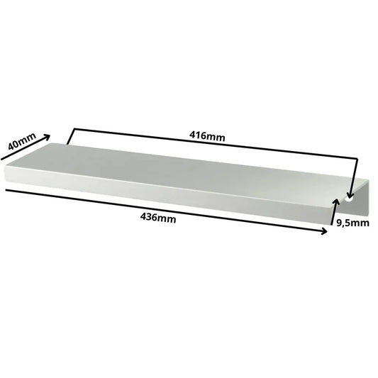 Edge Grip Rundprofil-Griff 416mm (436mm Gesamtlänge) - Aluminium – Furnica