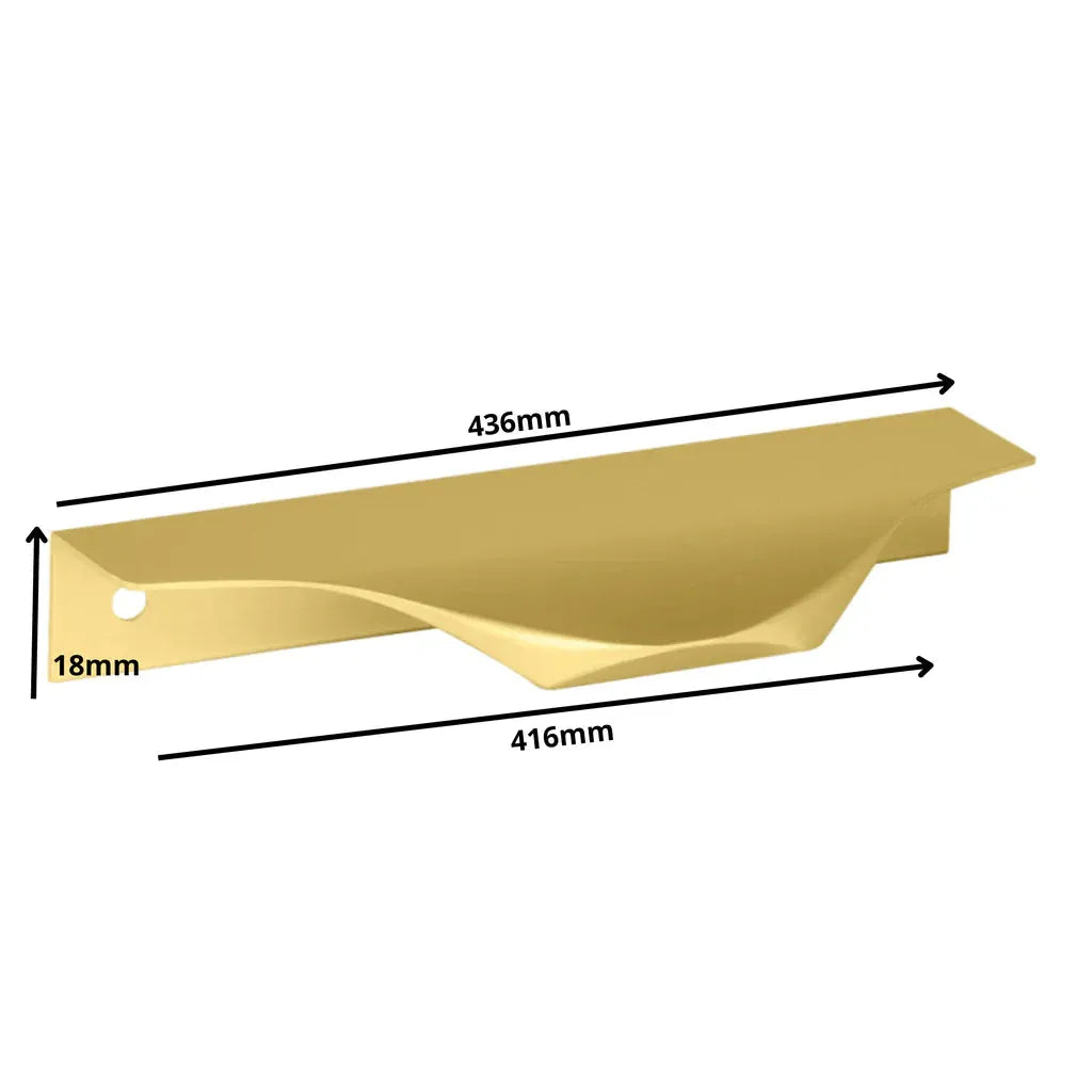 Edge Grip Rundprofil-Griff 416mm (436mm Gesamtlänge) - Gold – Furnica
