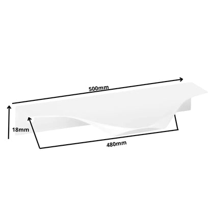 Edge Grip Rundprofil-Griff 480mm (500mm Gesamtlänge) - Weiß – Furnica
