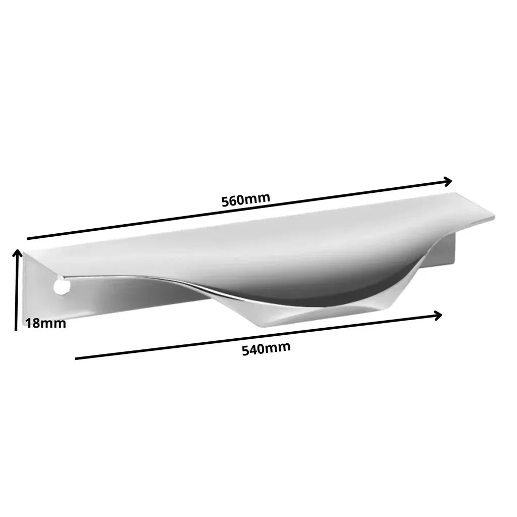 Edge Grip Rundprofil-Griff 540mm (560mm Gesamtlänge) - Aluminium – Furnica