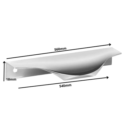 Edge Grip Rundprofil-Griff 540mm (560mm Gesamtlänge) - Aluminium – Furnica