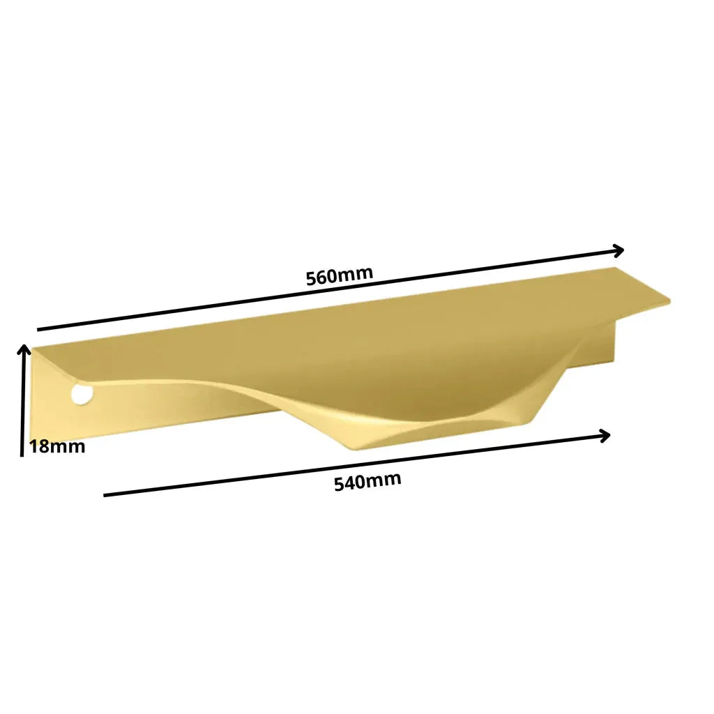 Edge Grip Rundprofil-Griff 540mm (560mm Gesamtlänge) - Gold – Furnica