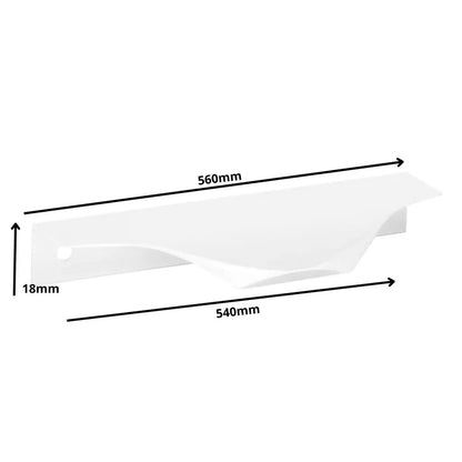 Edge Grip Rundprofil-Griff 540mm (560mm Gesamtlänge) - Weiß – Furnica