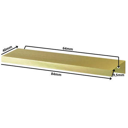 Edge Grip Rundprofil-Griff 64mm (84mm Gesamtlänge) - Gold – Furnica