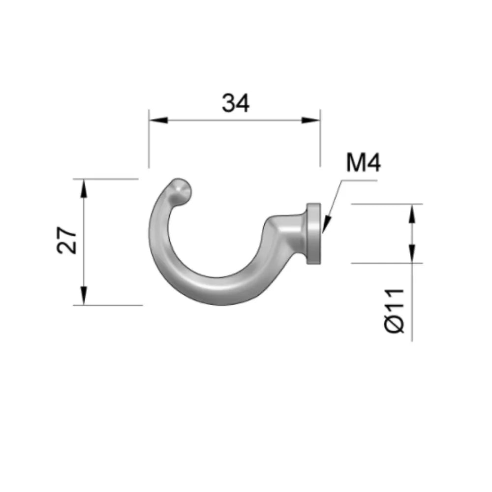 Einzelner Kleiderhaken - Satin – Furnica