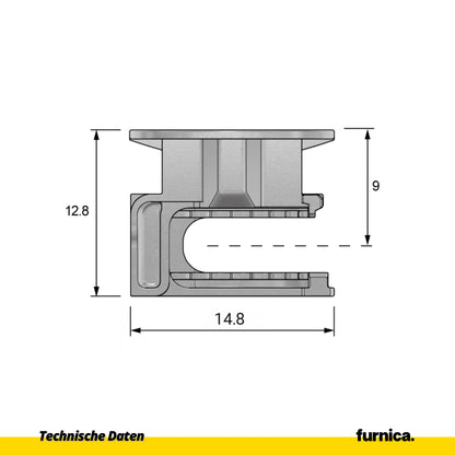 Exzenterverbinder 15mm, H=9.0mm - 1000 Stk. – Furnica