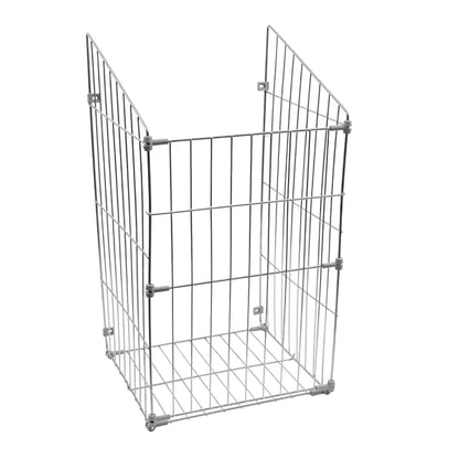Faltbarer Wäschekorb 40cm - Chrom – Furnica