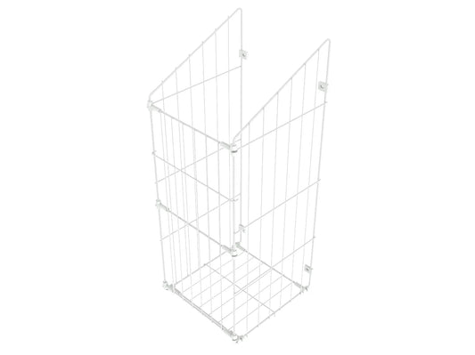 Faltbarer Wäschekorb 40cm - Weiß – Furnica