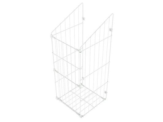 Faltbarer Wäschekorb 50cm - Weiß – Furnica