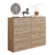 GABRIEL - Kommode / Sideboard mit 8 Schubladen - Wotan Eiche H92cm B120cm T33cm – Furnica