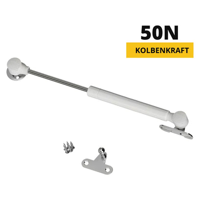 Gasdruckdämpfer Weiß 250mm - 50N – Furnica