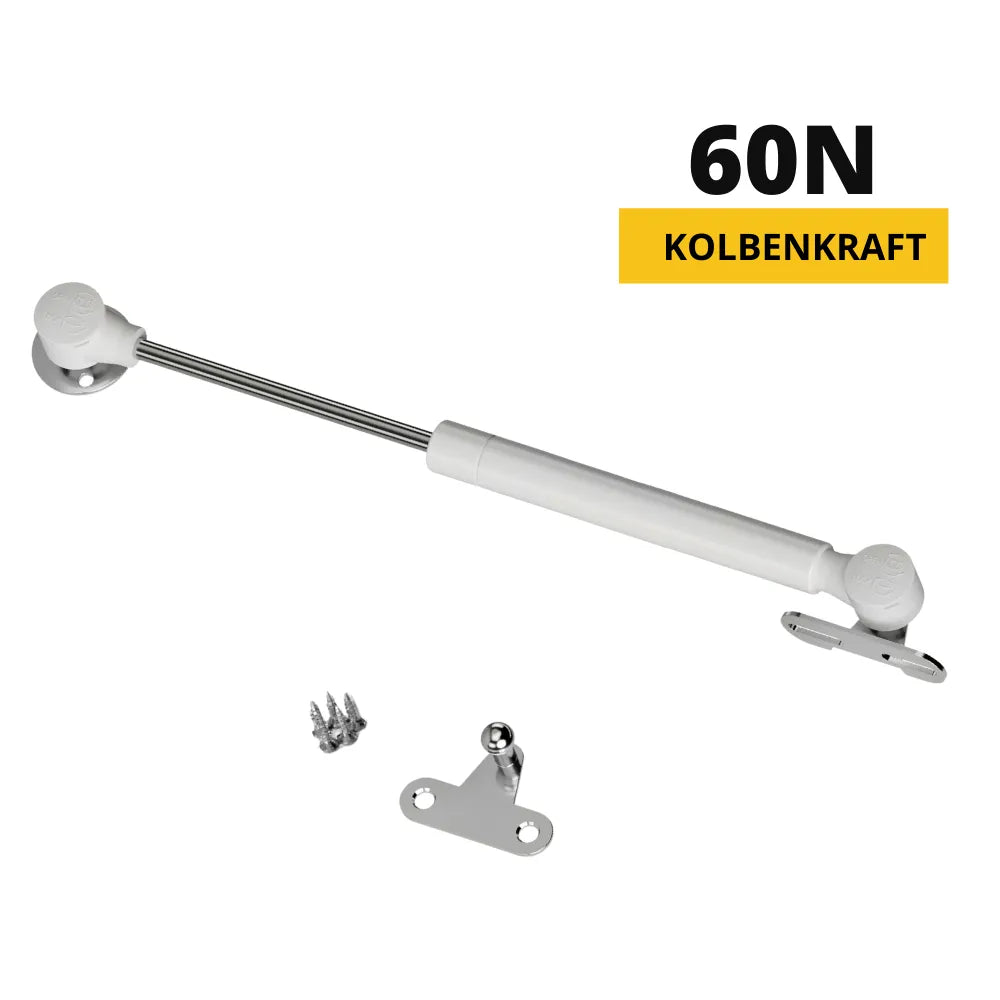 Gasdruckdämpfer Weiß 250mm - 60N – Furnica