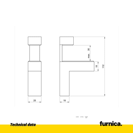 Glas- und Tellerhalter L-Form III - Chrom – Furnica