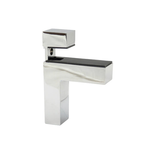 Glas- und Tellerhalter L-Form III - Chrom Matt – Furnica