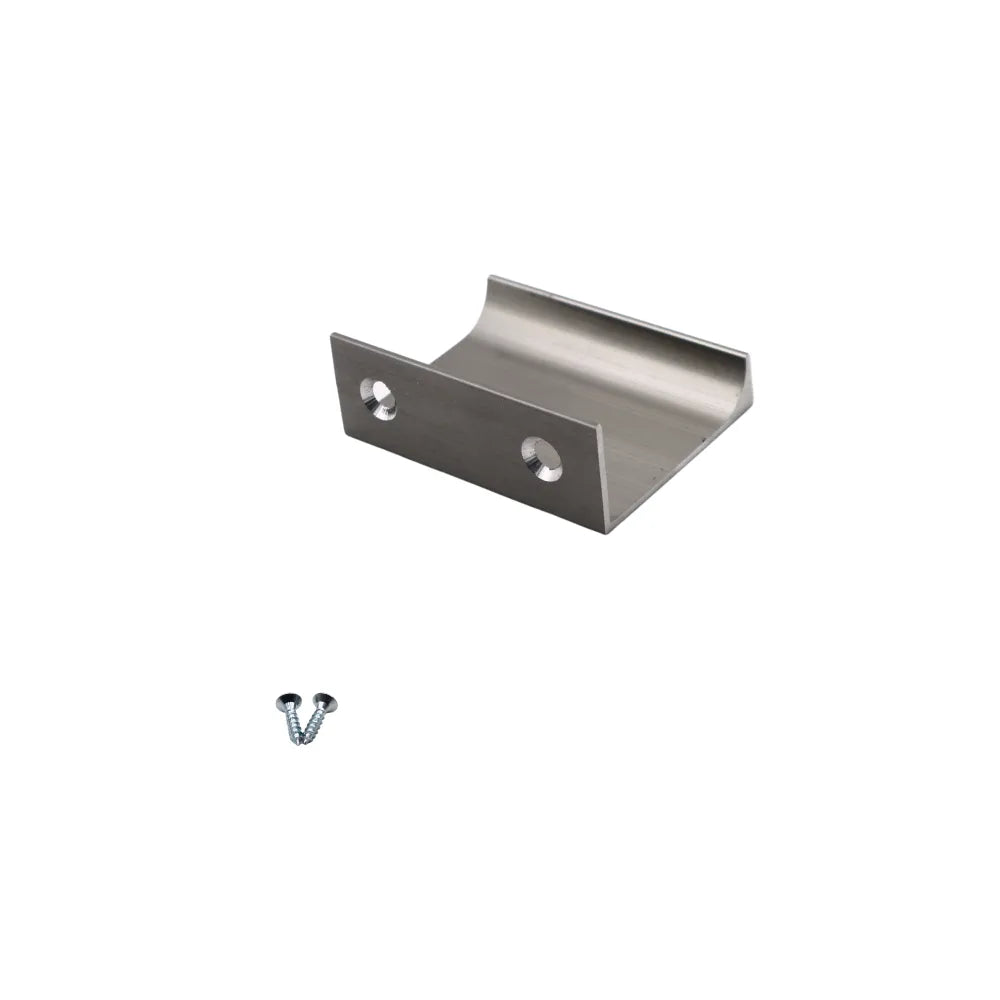 Griffleiste Kantengriff 32mm (52mm Gesamtlänge) - Gebürsteter Edelstahl – Furnica