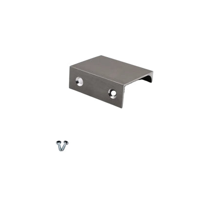 Griffleiste Kantengriff 32mm (52mm Gesamtlänge) - Gebürsteter Edelstahl – Furnica