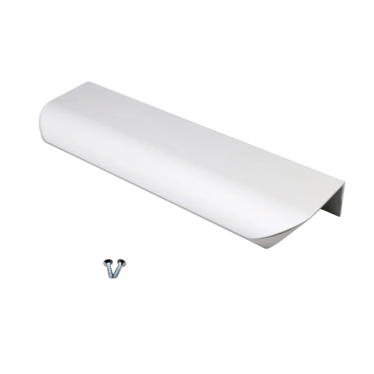 Griffleiste Kantengriff Rund 128mm (148mm Gesamtlänge) - Aluminium – Furnica