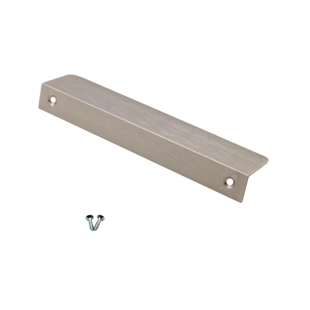 Griffleiste Kantengriff Rund 128mm (148mm Gesamtlänge) - Gebürsteter Stahl – Furnica