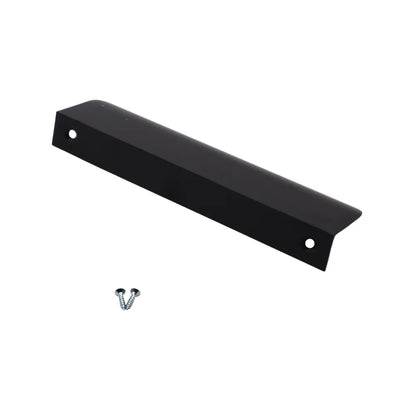 Griffleiste Kantengriff Rund 128mm (148mm Gesamtlänge) - Schwarz Matt – Furnica