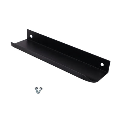 Griffleiste Kantengriff Rund 128mm (148mm Gesamtlänge) - Schwarz Matt – Furnica