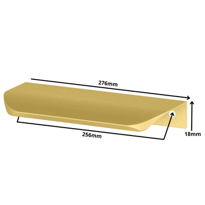 Griffleiste Kantengriff Rund 256mm (276mm Gesamtlänge) - Gold – Furnica