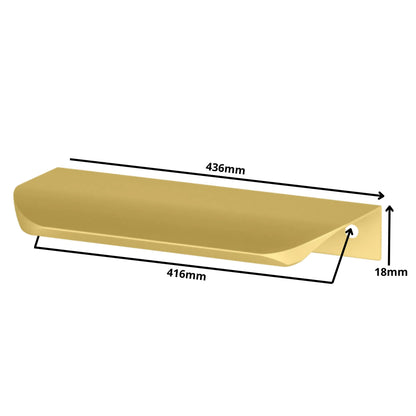 Griffleiste Kantengriff Rund 416mm (436mm Gesamtlänge) - Gold – Furnica