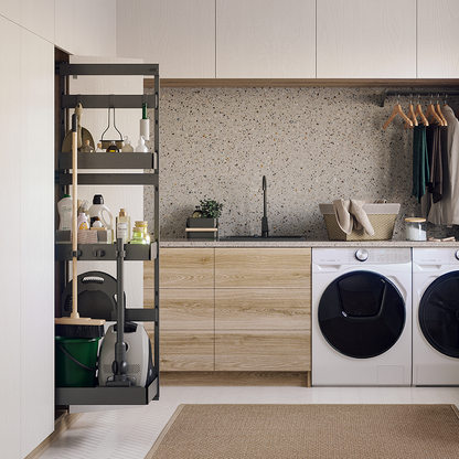 House Master - Hauswirtschaftsauszug rechts für 400mm Schrank - Graphit
