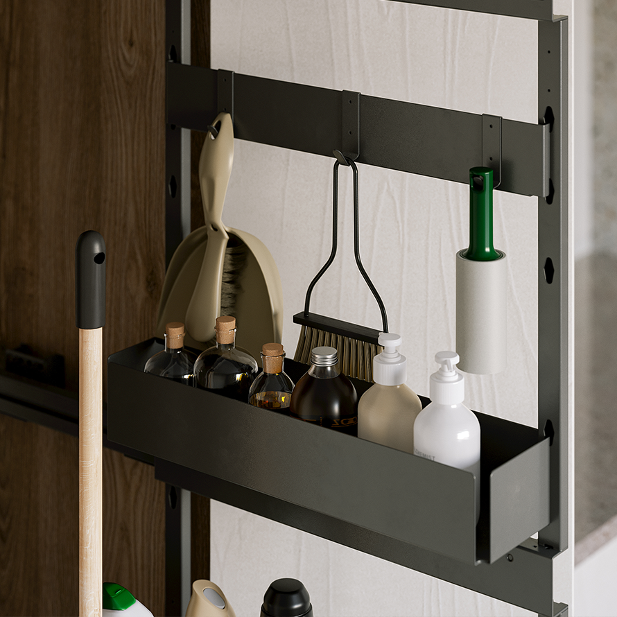 House Master - Hauswirtschaftsauszug rechts für 400mm Schrank - Graphit