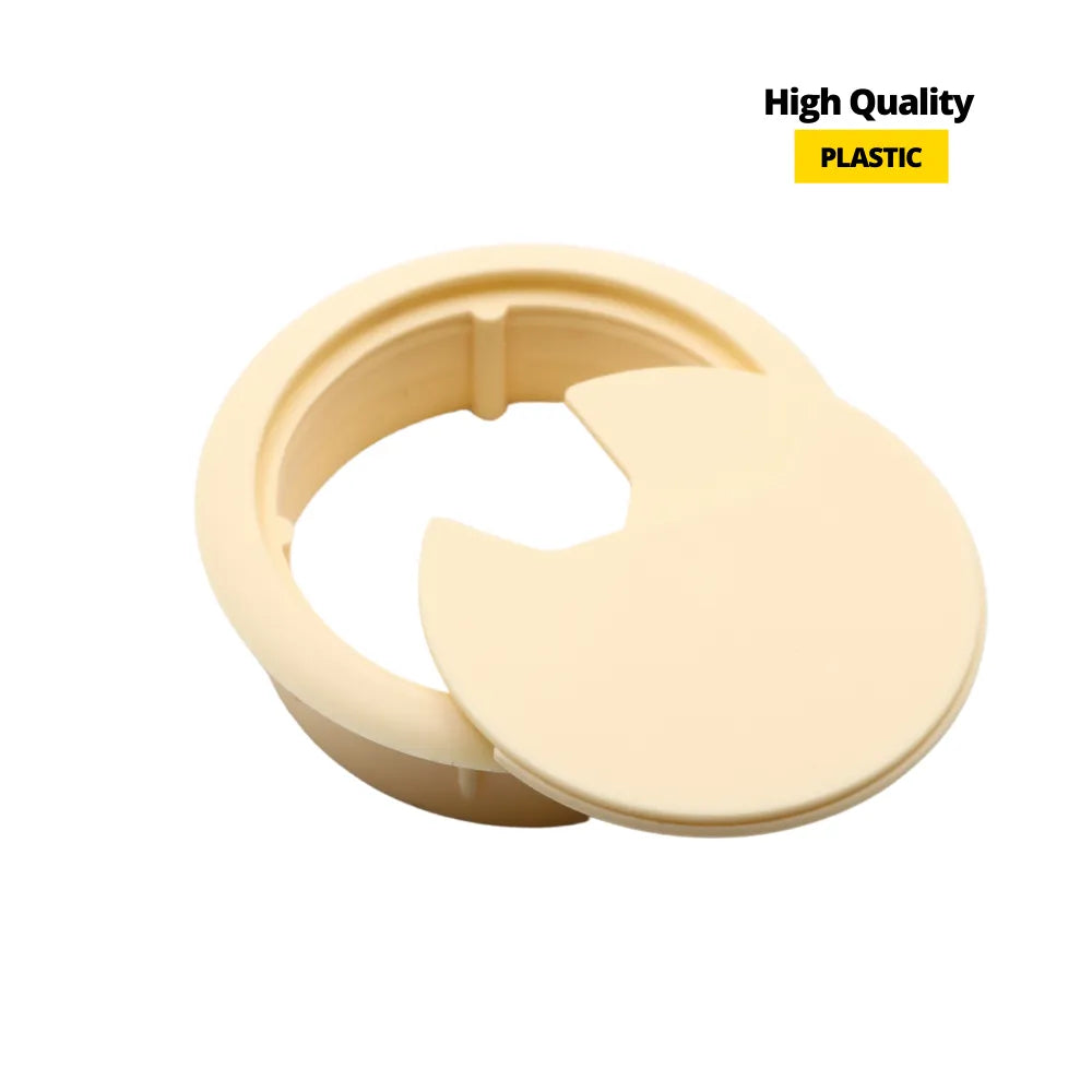 Kabeldurchlass aus Kunststoff Ø60mm, Creme – Furnica