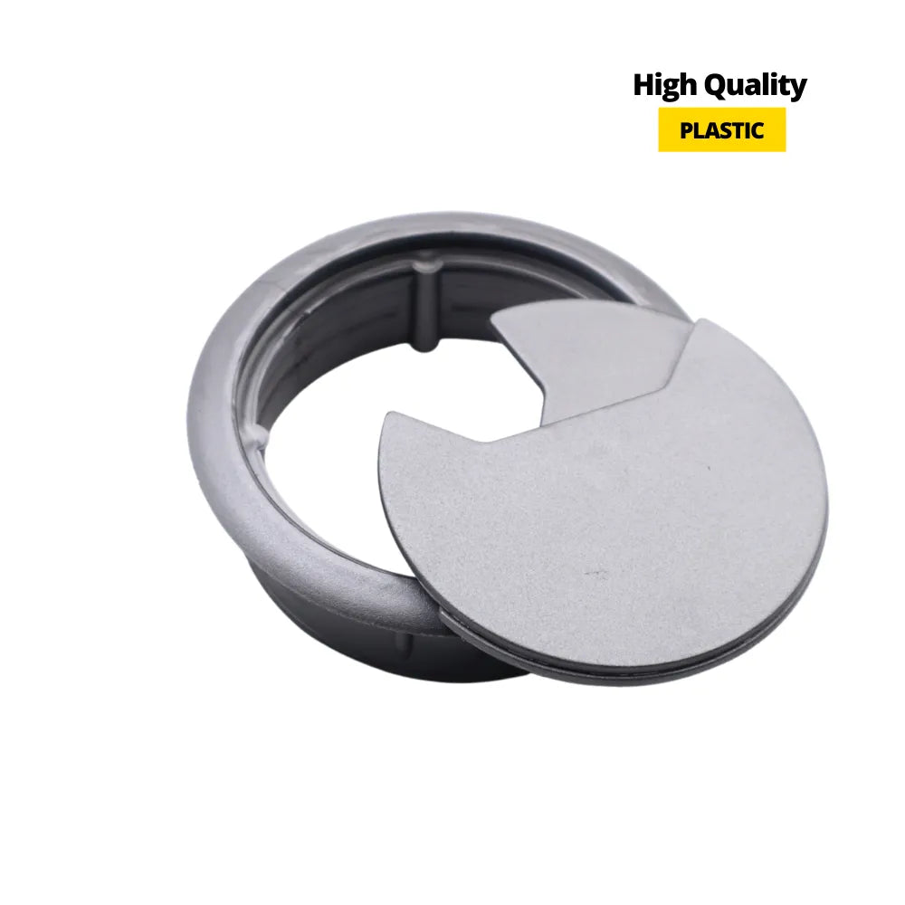 Kabeldurchlass aus Kunststoff Ø60mm, Metallisch – Furnica
