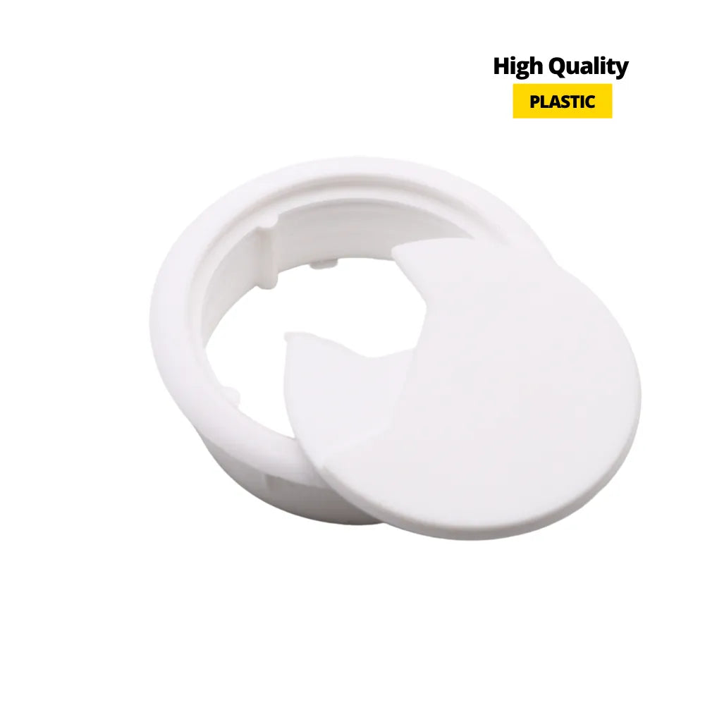 Kabeldurchlass aus Kunststoff Ø60mm, Weiss – Furnica
