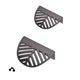 LEAF Edge Pull Möbelgriff 32mm (60mm Gesamtlänge) - Perlmutt Silber – Furnica