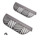 LEAF Edge Pull Möbelgriff 64mm (118mm Gesamtlänge) - Perlmutt Silber – Furnica