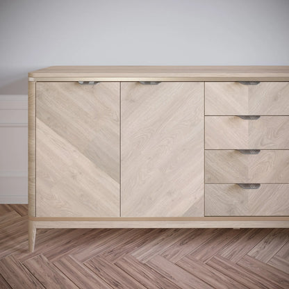 LEAF Edge Pull Möbelgriff 64mm (118mm Gesamtlänge) - Perlmutt Silber – Furnica
