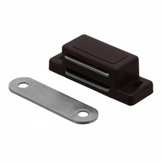Magnetschnäpper mit Metall Gegenplatte - Braun – Furnica