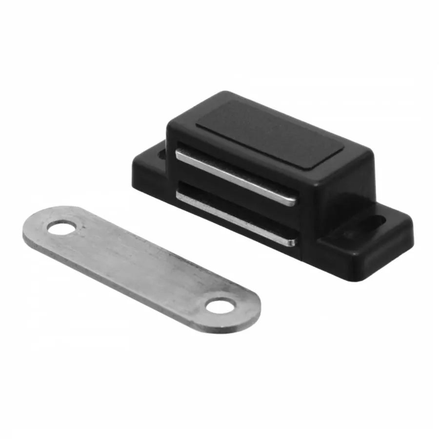 Magnetschnäpper mit Metall Gegenplatte - Schwarz – Furnica