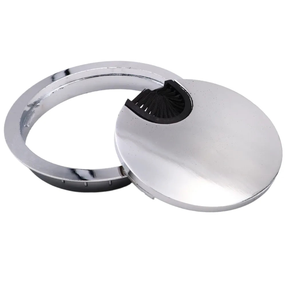 Metall Kabeldurchführung 80mm, Chrom – Furnica