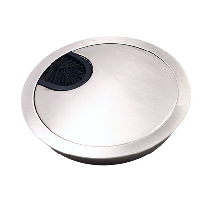 Metall Kabeldurchführung 80mm, Gebürsteter Stahl – Furnica