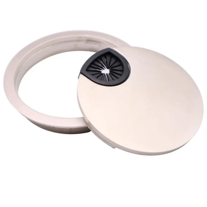Metall-Kabeldurchführung mit Gummiloch - Satin Ø80mm – Furnica
