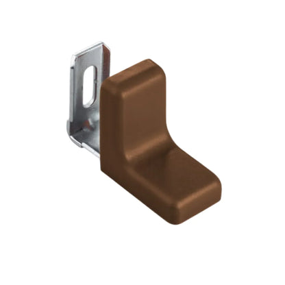 Metallwinkel mit Kunststoffabdeckung - Walnuss – Furnica