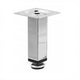 Möbelfüße Quadratisch 25x25mm - 100mm Chrom – Furnica